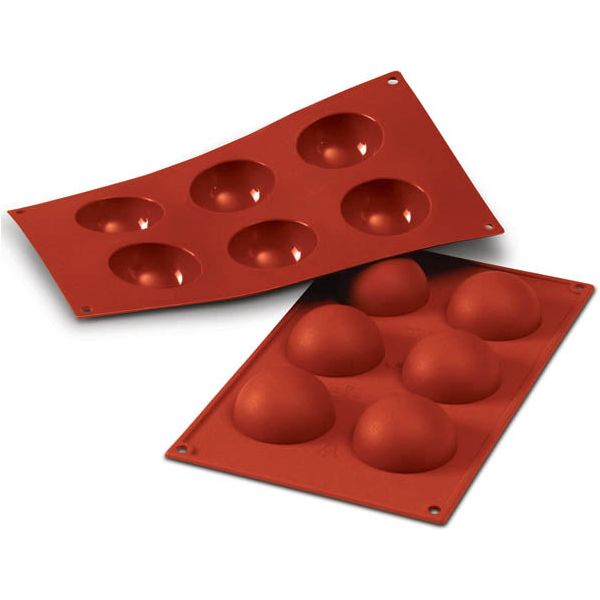 Moule DEMI-SPHERE Ø 2,36'' en silicone flexible SILICONFLEX - SilikoMart - Moule à gâteaux - - La Guilde Culinaire