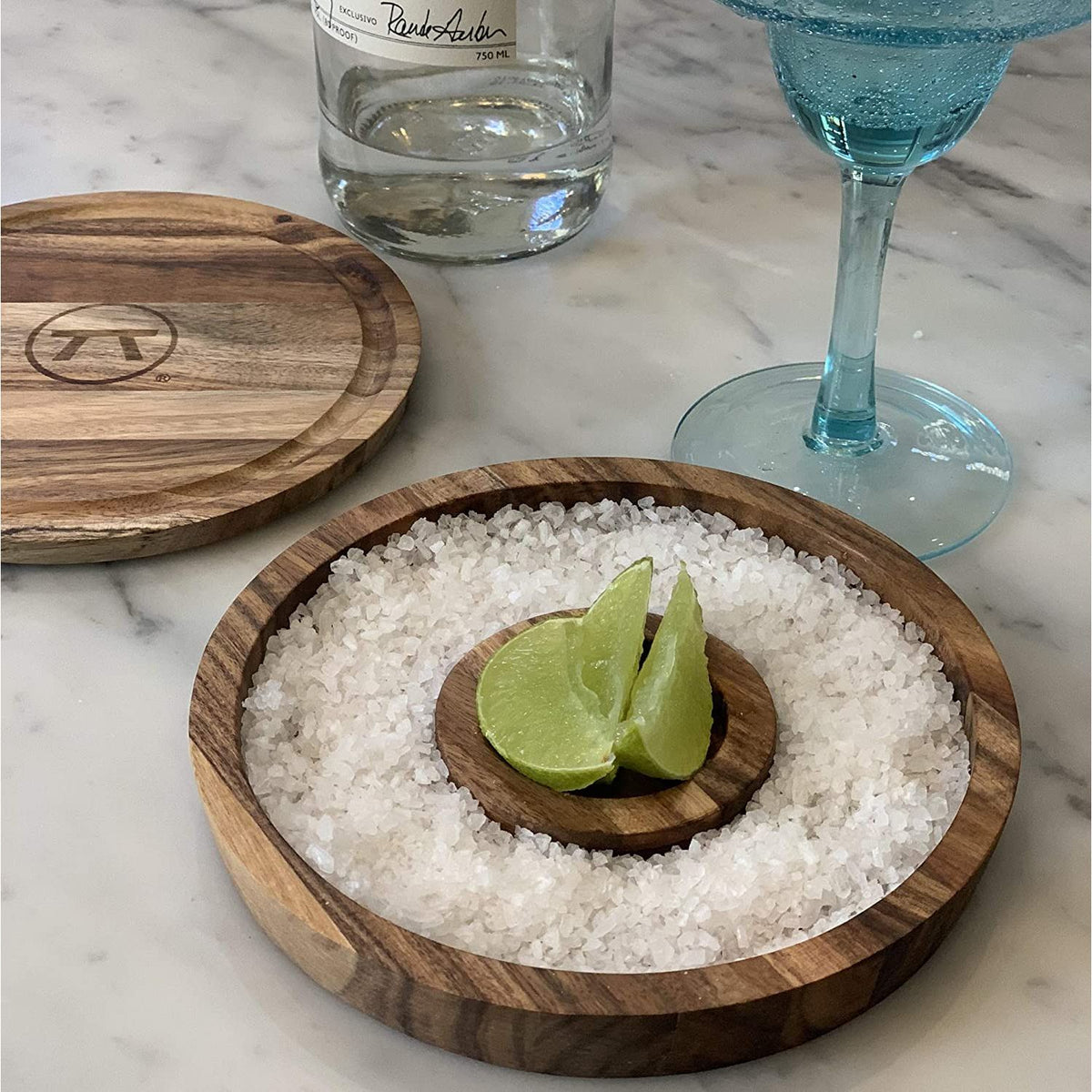 Kit Rimmer 3 en 1 pour garnir et ranger le sel et planche à découper - Outset - Cocktail rimmer - - La Guilde Culinaire