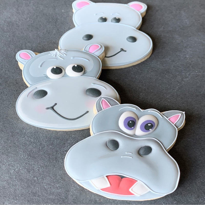 Emporte-pièce Tête d'Hippopotame 3.5" x 3" - Ann Clark Cookie Cutters - Emporte-pièce - - La Guilde Culinaire