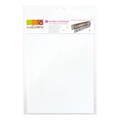 2 Feuilles Plastiques semi-rigides réutilisables - Scrapcooking - Feuille semi-rigide - - La Guilde Culinaire