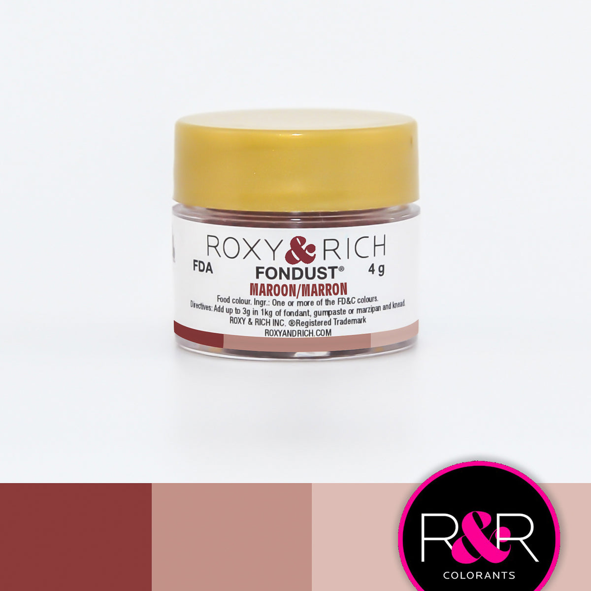 Colorant FONDUST Marron - Roxy & Rich - Colorant alimentaire hydrosoluble - - La Guilde Culinaire