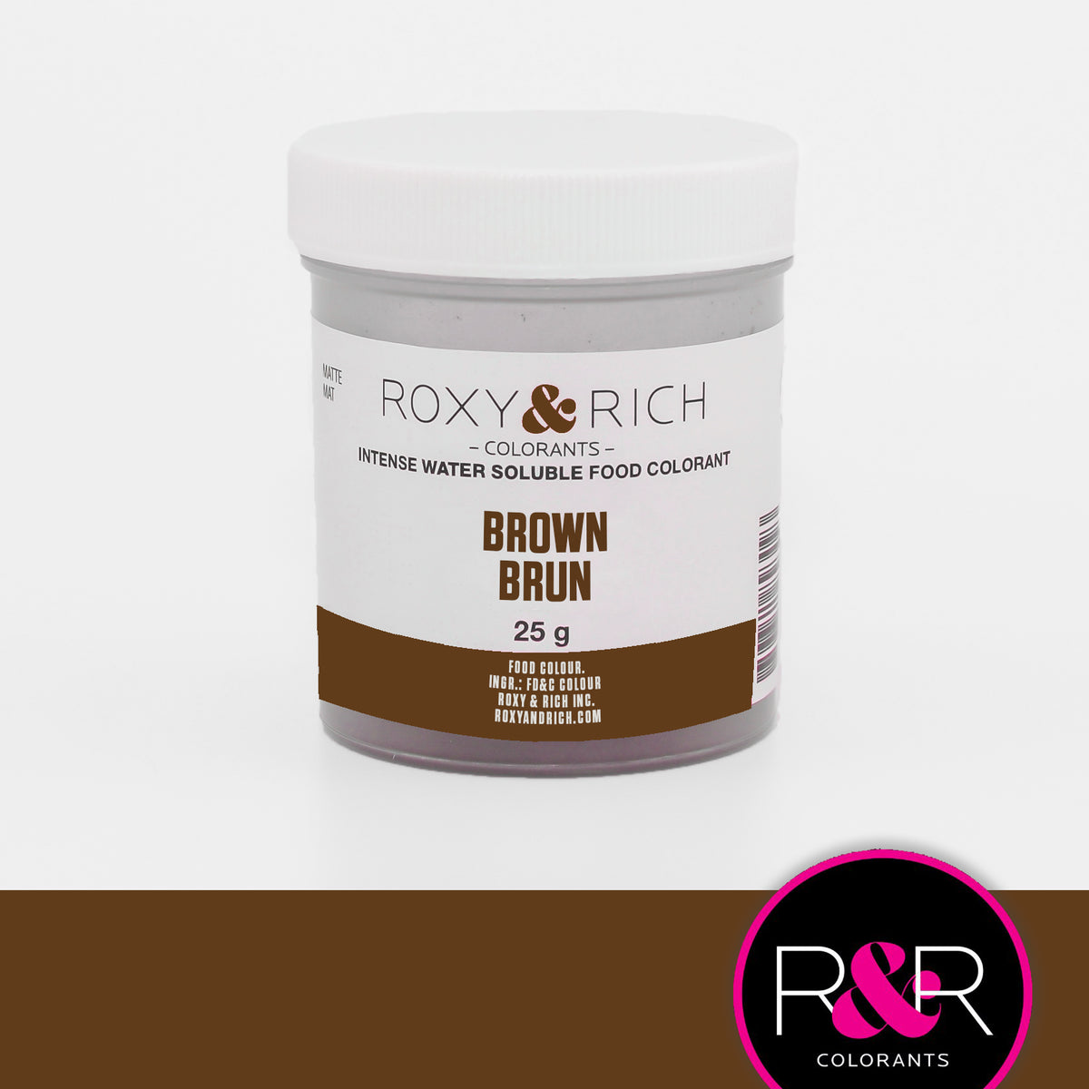 Colorant alimentaire hydrosoluble Brun - Roxy & Rich - Colorant alimentaire hydrosoluble - - La Guilde Culinaire