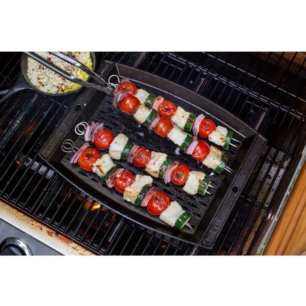 Grille perforée en fonte 15X12" - Lodge - Gril - - La Guilde Culinaire
