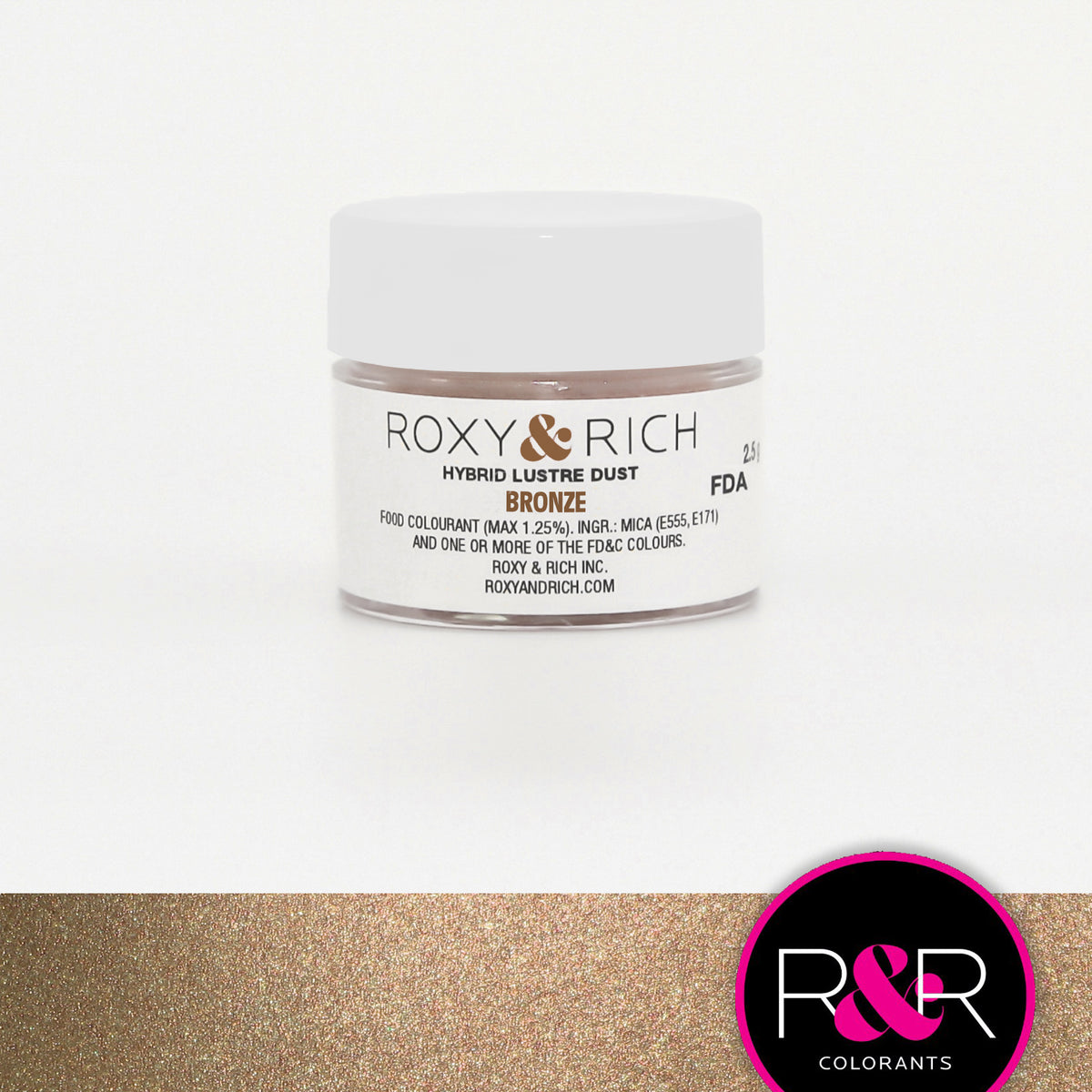 Poudre lustrée hybride Bronze - Roxy & Rich - Poudre lustrée - - La Guilde Culinaire