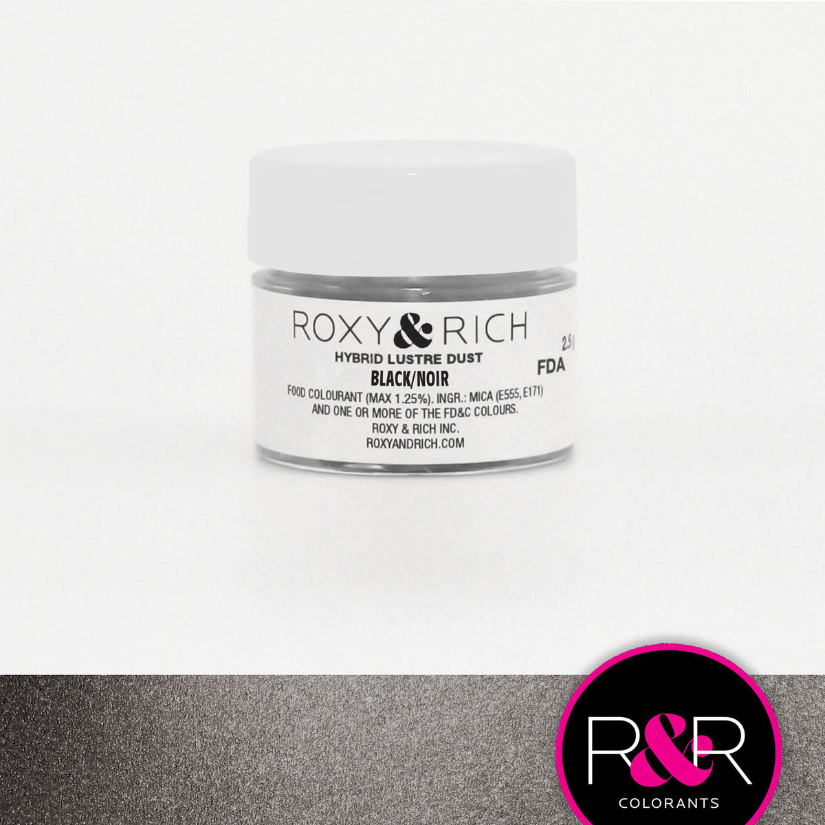 Poudre lustrée hybride Noir - Roxy & Rich - Poudre lustrée - - La Guilde Culinaire
