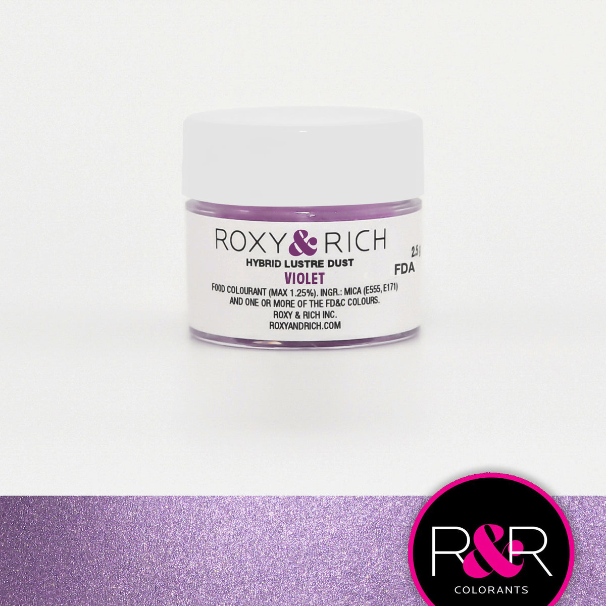 Poudre lustrée hybride Violet - Roxy & Rich - Poudre lustrée - - La Guilde Culinaire