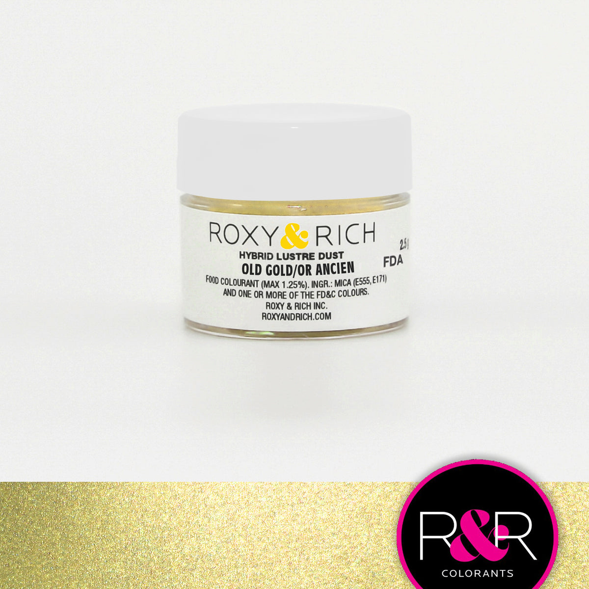 Poudre lustrée hybride Or Ancien - Roxy & Rich - Poudre lustrée - - La Guilde Culinaire