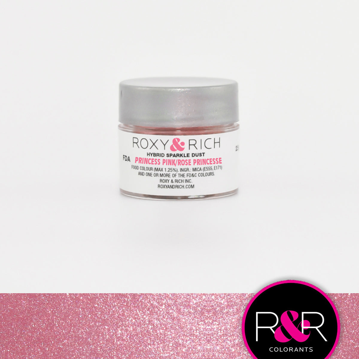 Poudre étincelante hybride Rose Princesse - Roxy & Rich - Poudre étincelante - - La Guilde Culinaire