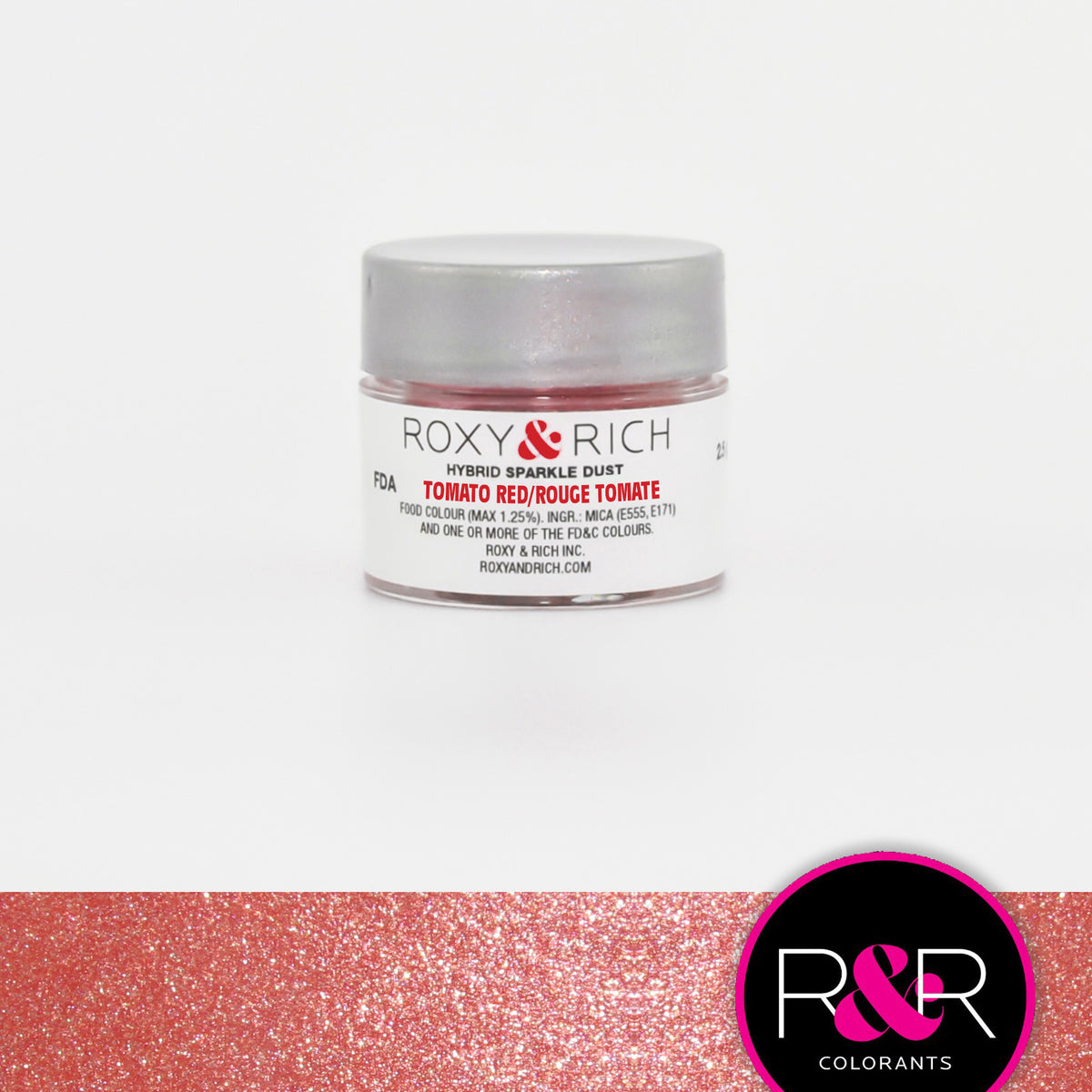 Poudre étincelante hybride Rouge Tomate - Roxy & Rich - Poudre étincelante - - La Guilde Culinaire