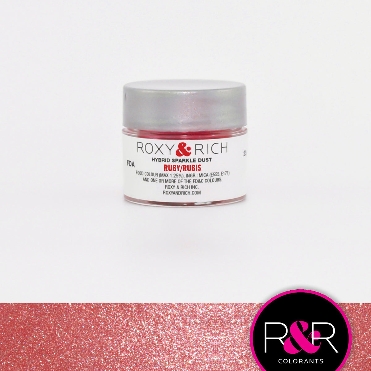 Poudre étincelante hybride Rubis - Roxy & Rich - Poudre étincelante - - La Guilde Culinaire