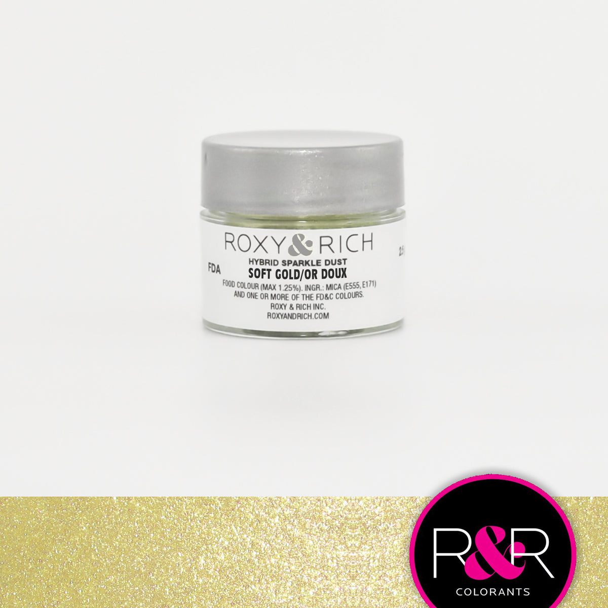 Poudre étincelante hybride Or Doux - Roxy & Rich - Poudre étincelante - - La Guilde Culinaire
