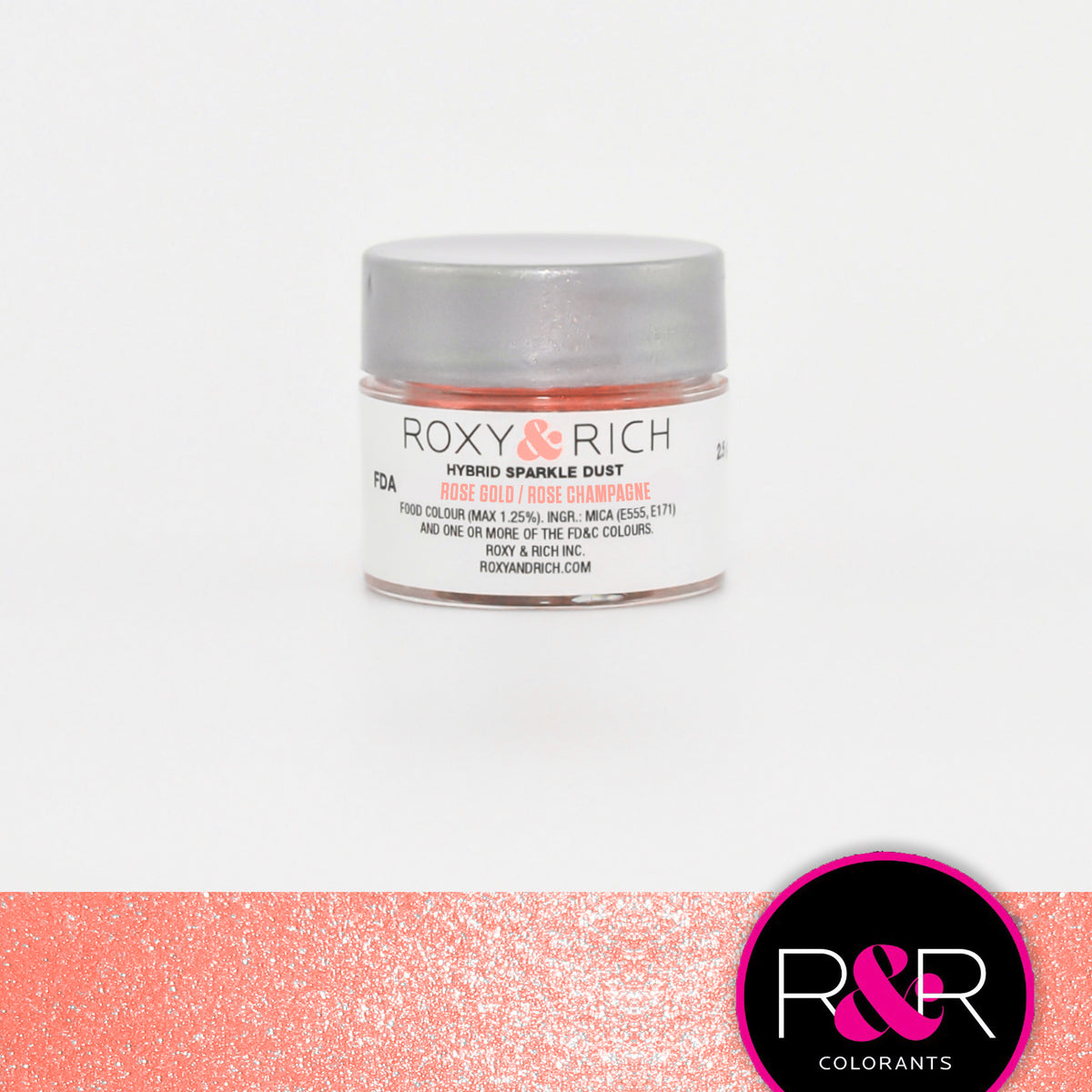 Poudre étincelante hybride Rose Champagne - Roxy & Rich - Poudre étincelante - - La Guilde Culinaire