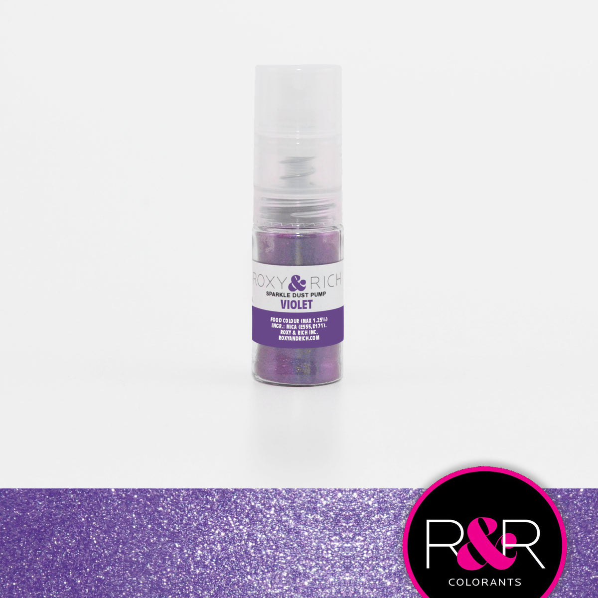 Pompes pour poudres étincelantes Violet - Roxy & Rich - Poudre étincelante - - La Guilde Culinaire