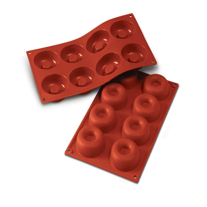 Moule en silicone 8 savarins - SilikoMart - Moule à gâteaux - - La Guilde Culinaire