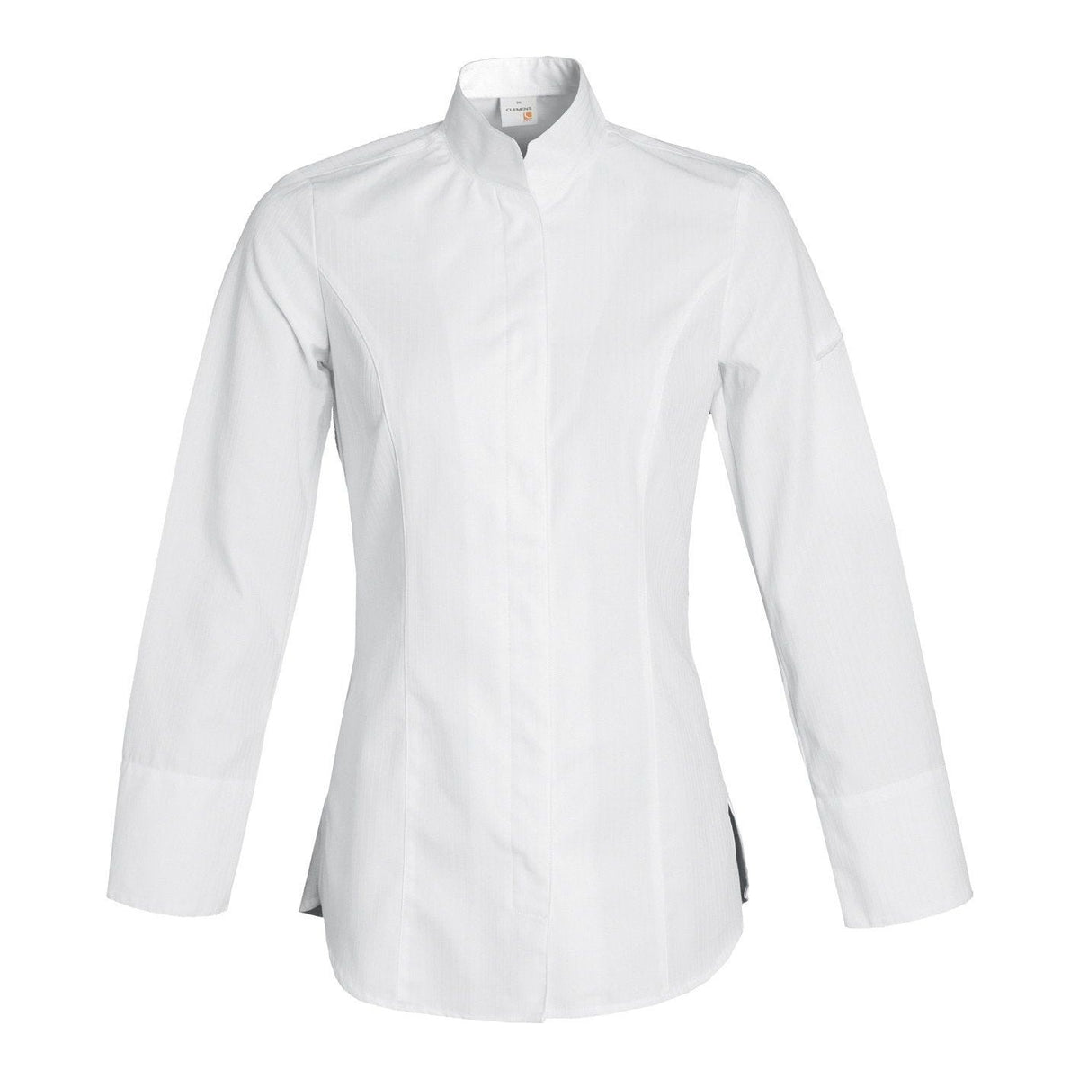 Veste de cuisine Valencia * Blanc Longues T4 - UE 2XL-50/52 - US 41/44 - Clement Design - Veste cuisine femme - VALENCIA BLANC ML T4 DIS - La Guilde Culinaire