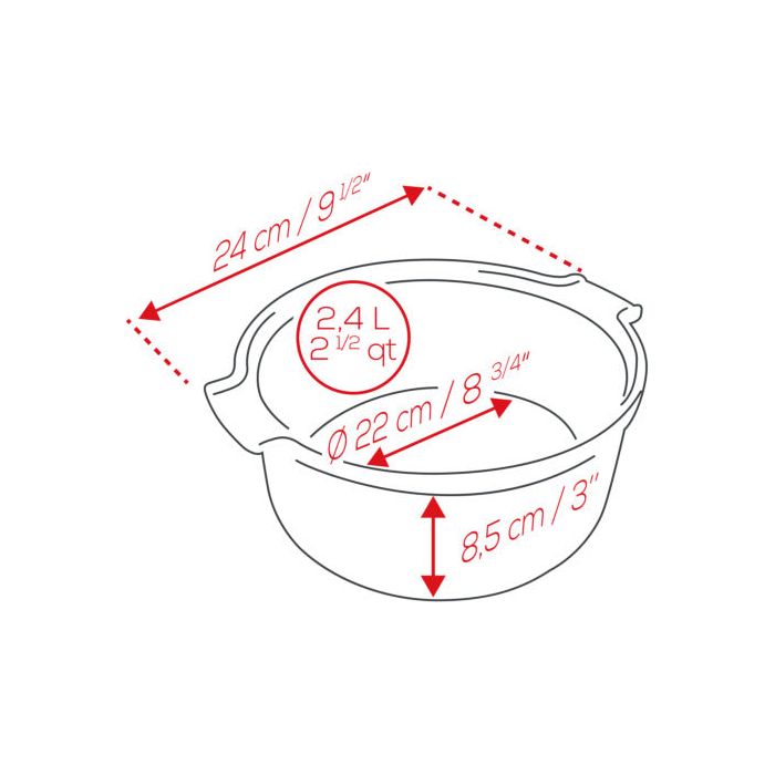 APPOLIA - Moule à soufflé en céramique Écru 22cm-8.6" - Peugeot - Ramequin et moule à soufflé - - La Guilde Culinaire