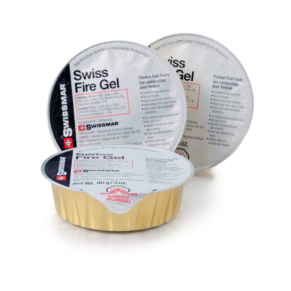 Gel combustible pour fondue - 3 x 80gr - Swissmar - Service à fondue - - La Guilde Culinaire