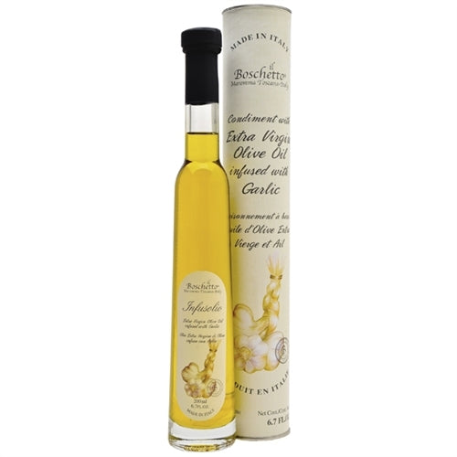 Huile d'olive infusée à l'ail - 200 ml - Boschi 1961 - Huile d'olive - - La Guilde Culinaire