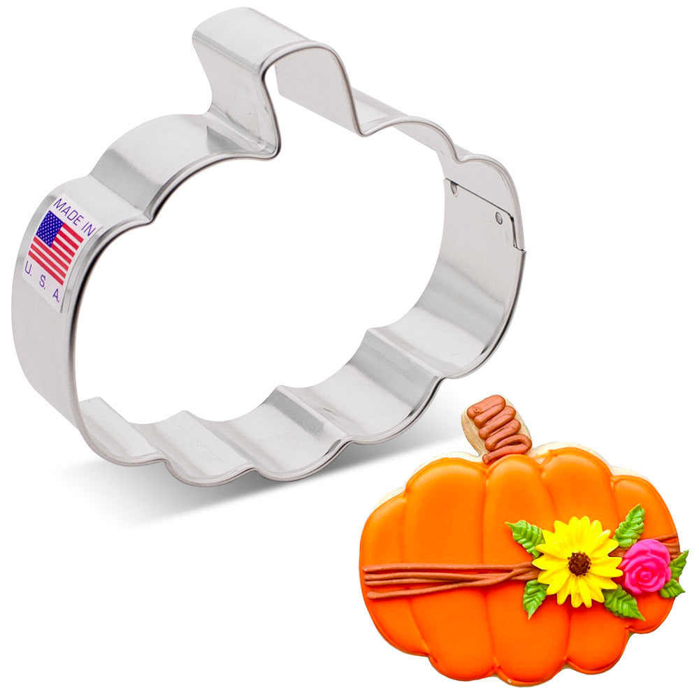 Emporte-pièce gourde de citrouille 3.4" x 3" - Ann Clark Cookie Cutters - Emporte-pièce - - La Guilde Culinaire