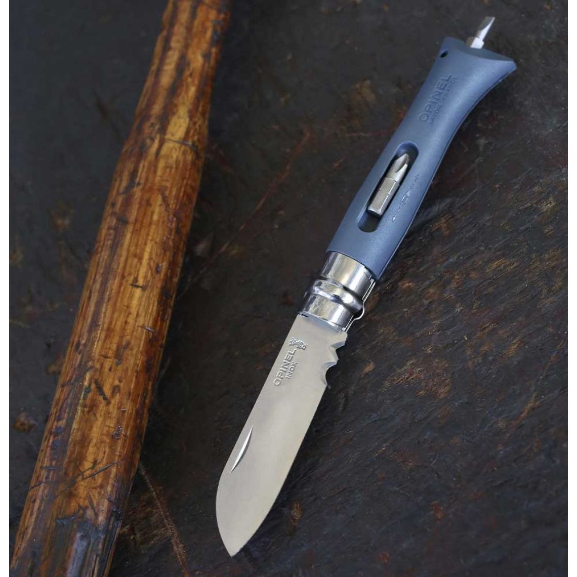 Opinel - N°09 Couteau Bricolage Gris - Opinel - Couteau de poche - - La Guilde Culinaire