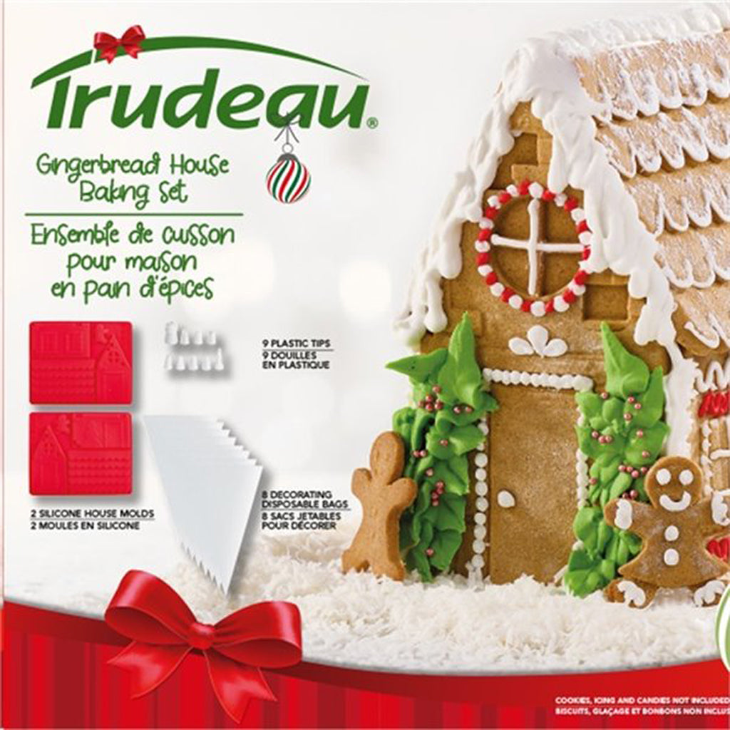 Ensemble de cuisson pour maison en pain d’épices (19 pièces) - Trudeau - Moule à gâteaux - - La Guilde Culinaire