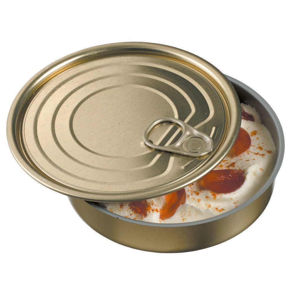 Boite cocktail ronde en métal 145 ml+ couvercle par 30 - Solia - Service de table jetable - - La Guilde Culinaire