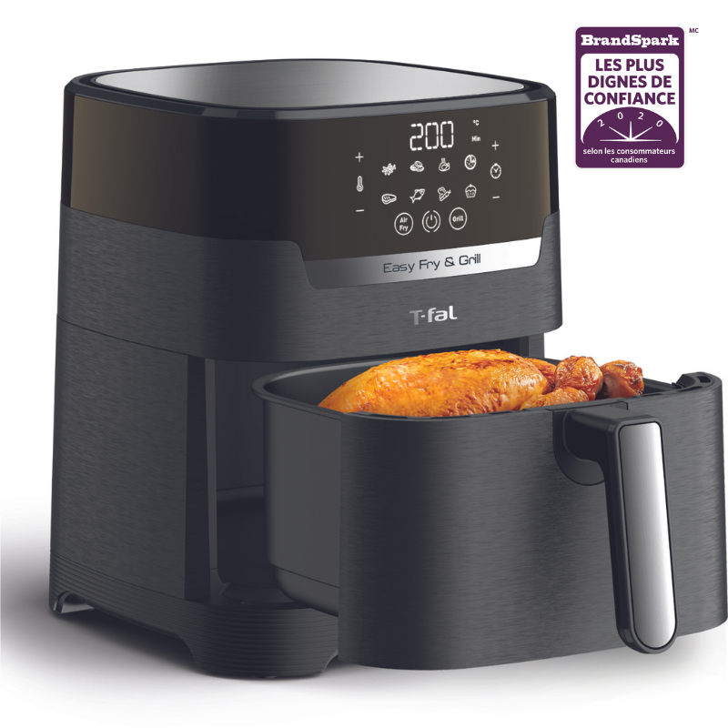 Friteuse à Air Easy Fry & Gril Precision 2-en-1 avec Technologie Extra Crispy (4.2L) - T-fal - Air fryer - - La Guilde Culinaire