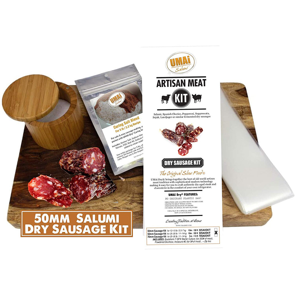 Kit pour saucissons secs 50mm - 30pi (9m) - Umaï - Kit à charcuterie - - La Guilde Culinaire
