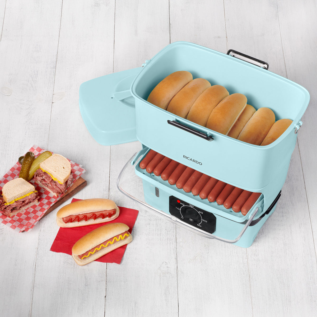 Cuiseur vapeur pour Hot-Dog    - Ricardo - Cuiseur-vapeur -  - La Guilde Culinaire