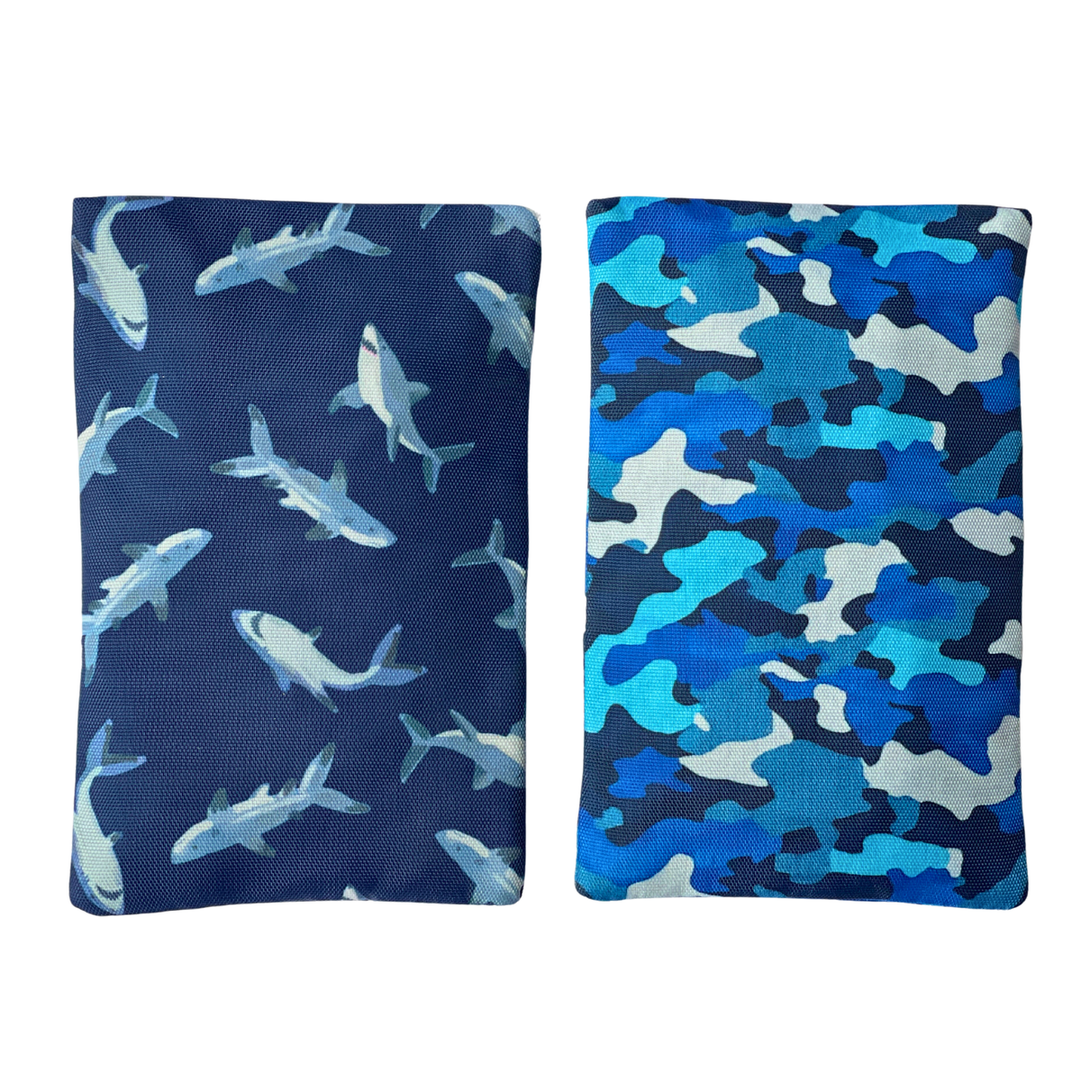 Packs de glace en gel dans des housses en tissu, lot de 2 - Requins & Camouflage - Yumbox - Bloc réfrigérant - - La Guilde Culinaire
