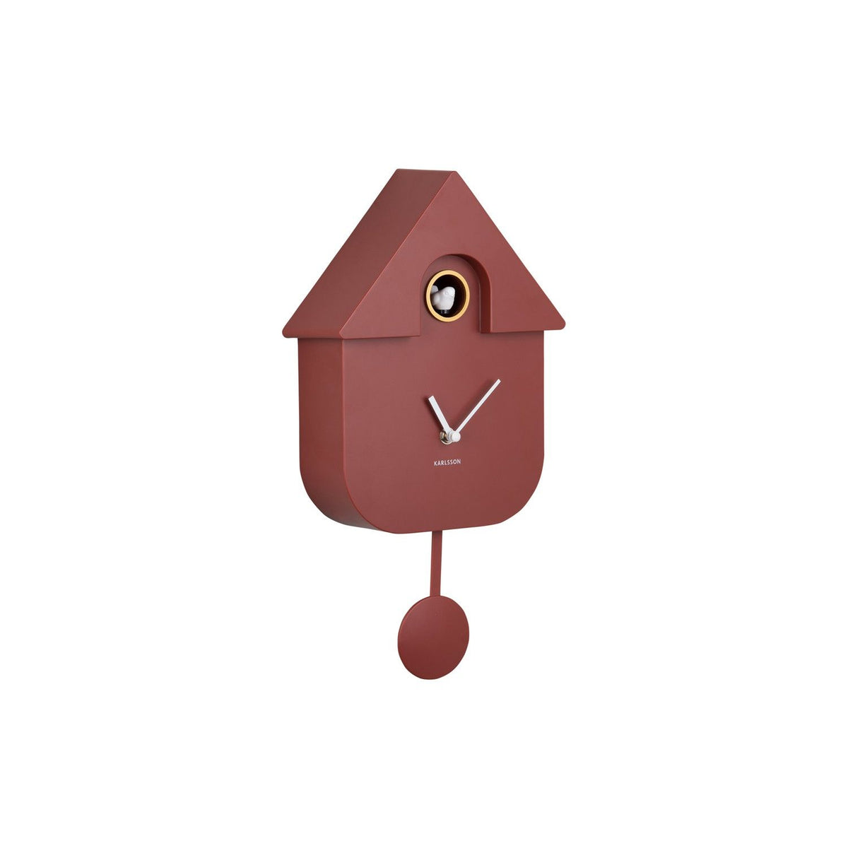 Horloge "The Modern Cuckoo" Rouge ocre - Horloge Karlsson - Horloge - M5-KMC-RD01 - La Guilde Culinaire