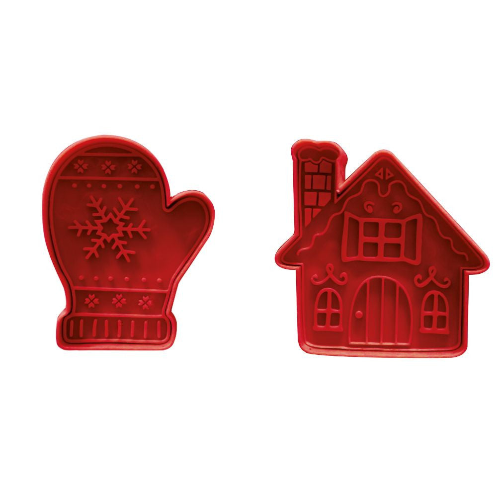 Emporte-pièces éjecteurs pour biscuits Christmas x2 - ScrapCooking - Accessoire de découpe - - La Guilde Culinaire