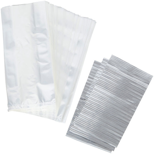 Sacs à friandises transparents, 150 pièces    - Wilton - Douille et poche -  - La Guilde Culinaire