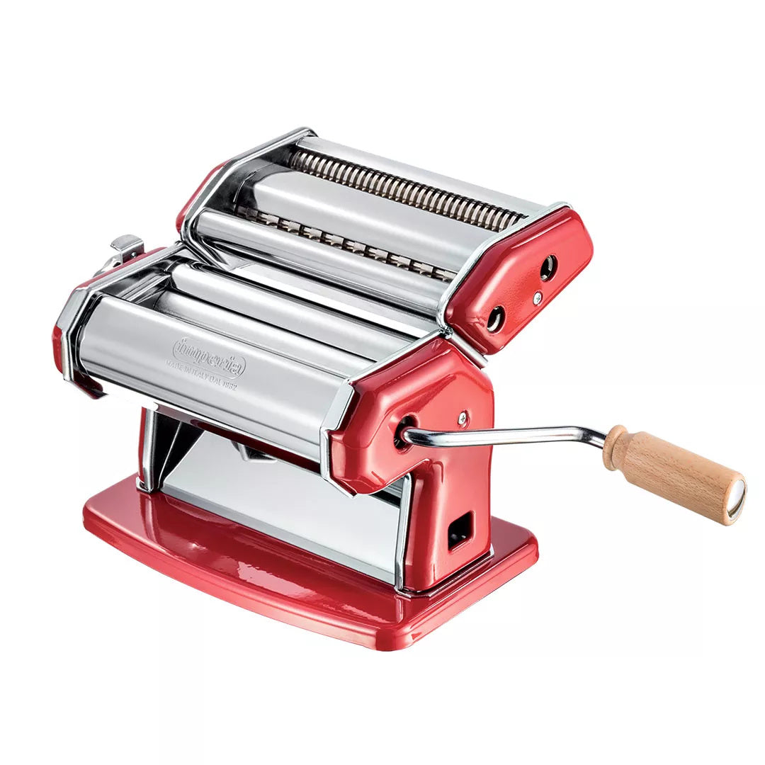 Machine à pâte 150 pour 3 types de pâtes - La Classica Rouge - IMPERIA    - Imperia - Machine à pâte -  - La Guilde Culinaire