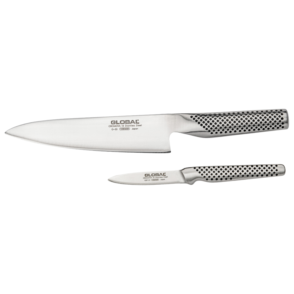 Ensemble de 2 couteaux de cuisine G5531 - Global    - Global - Couteau multi-usages -  - La Guilde Culinaire