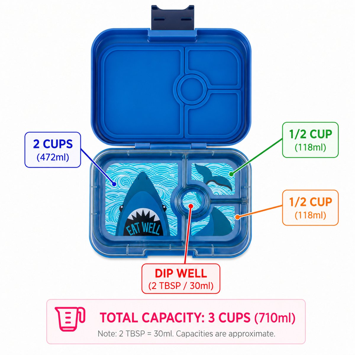 Yumbox Panino - Boîte à Bento Étanche et Amicale pour Sandwichs - Yumbox - Boîte à repas - - La Guilde Culinaire