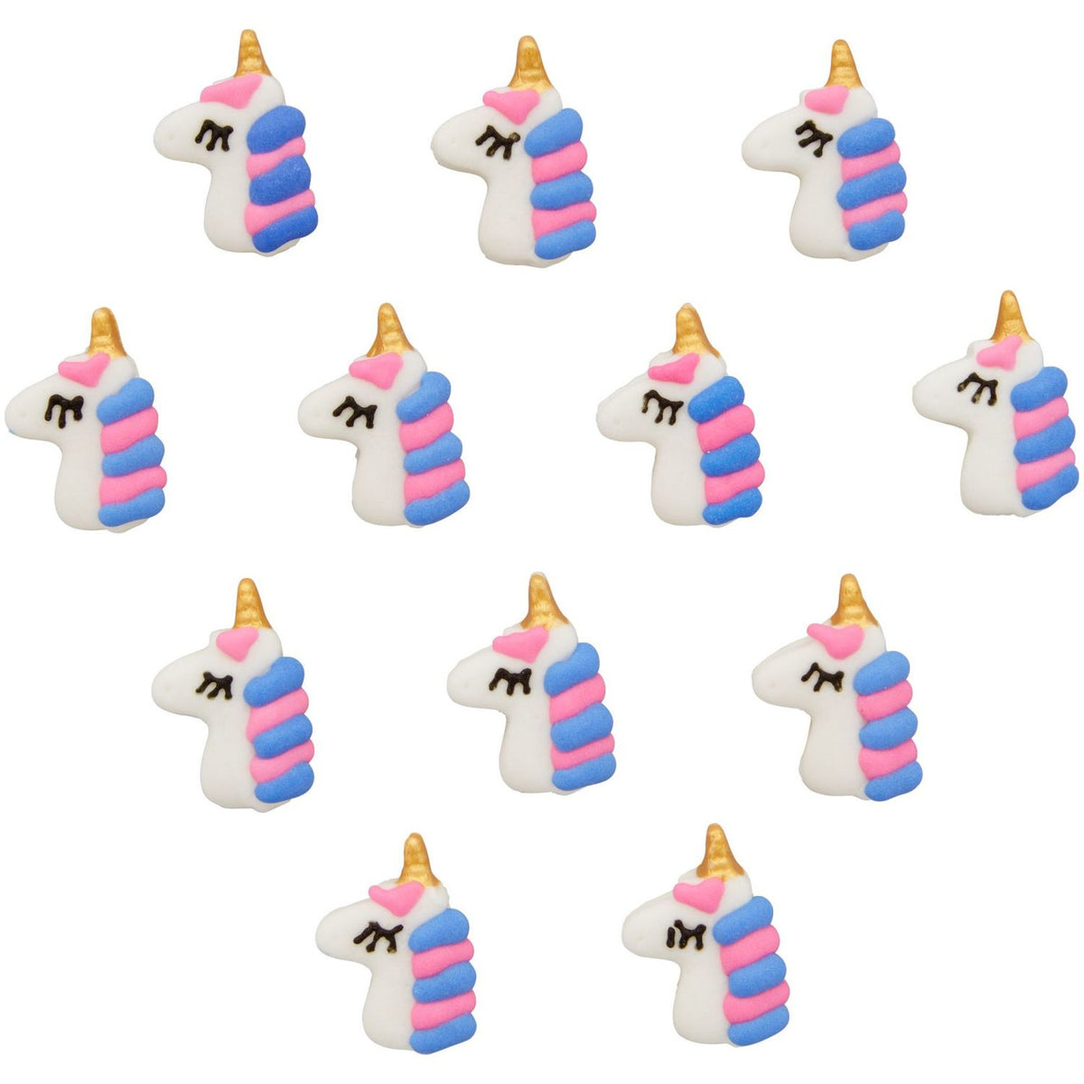 Décorations en glaçage royal Licorne, 12 pièces - Wilton - Décors sucrés - - La Guilde Culinaire