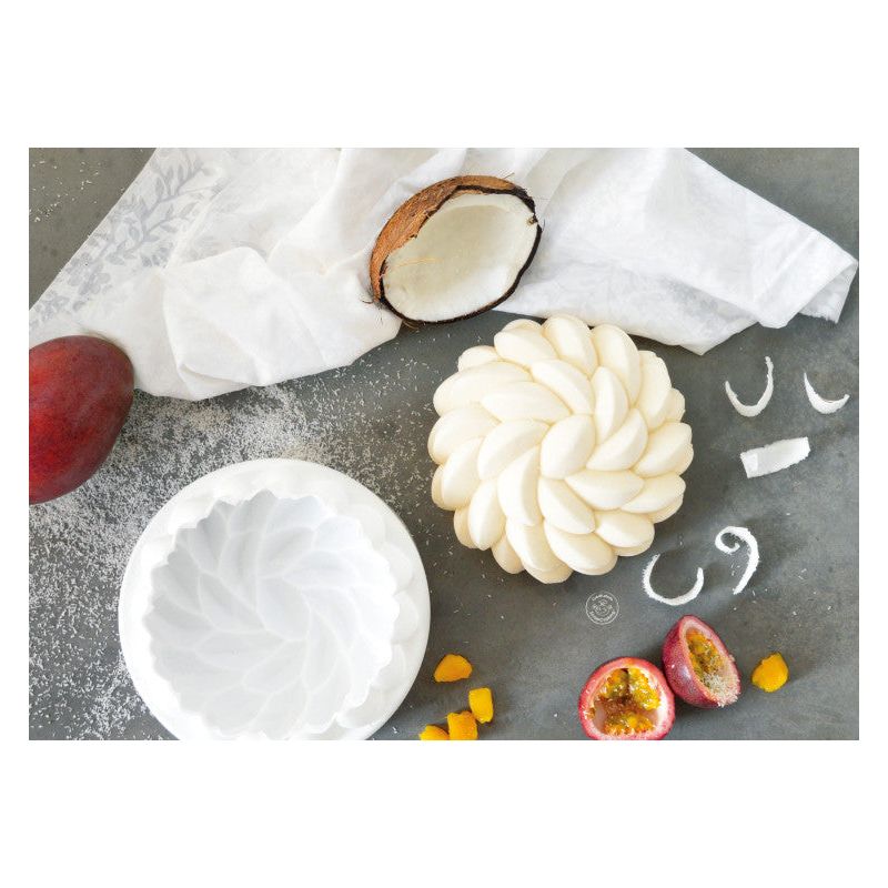 Moule gâteau entremets silicone 3D - Florescence    - Scrapcooking - Moule à bûche -  - La Guilde Culinaire