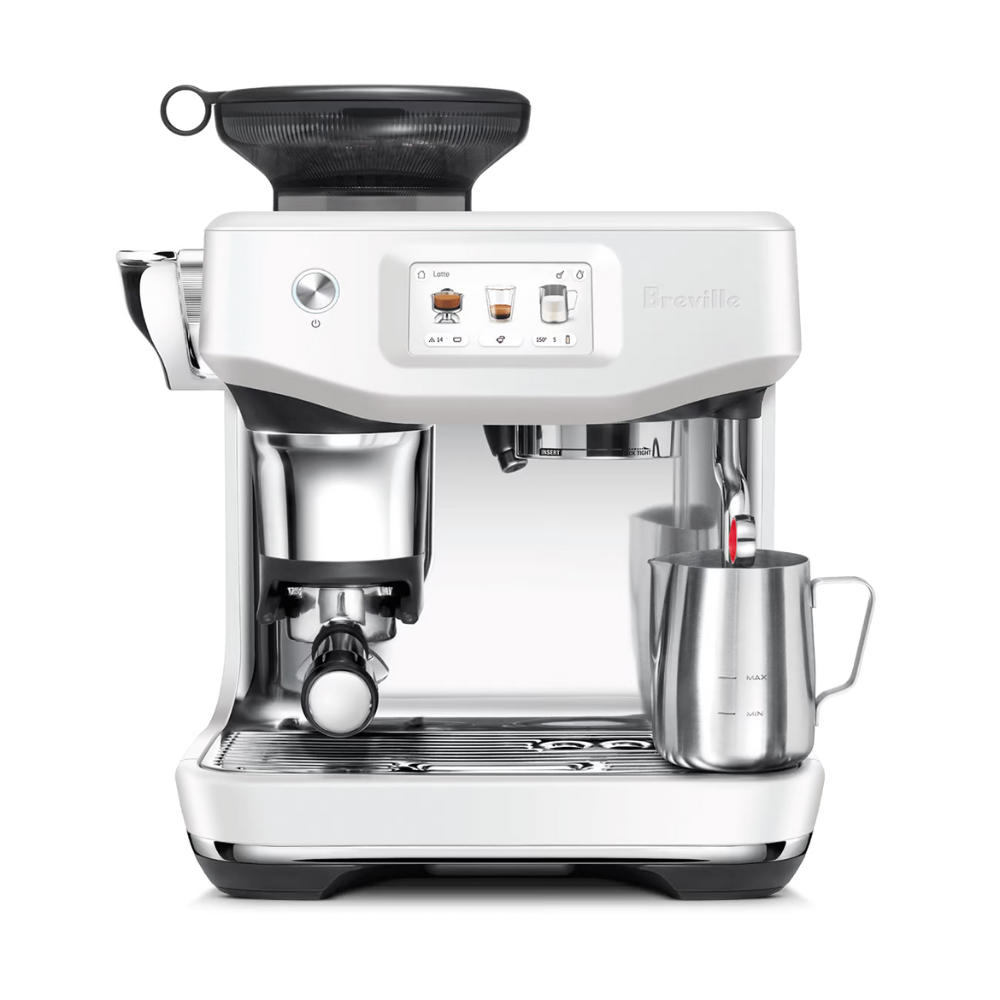 Machine à Café The Barista Touch Impress Sel de mer - Breville - Machine à espresso - BES881SST1BNA1 - La Guilde Culinaire