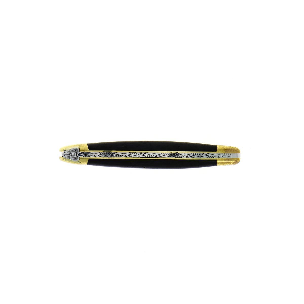 Couteau pliant 11 cm, mitre Laiton – Laguiole - Laguiole - Couteau de poche - - La Guilde Culinaire