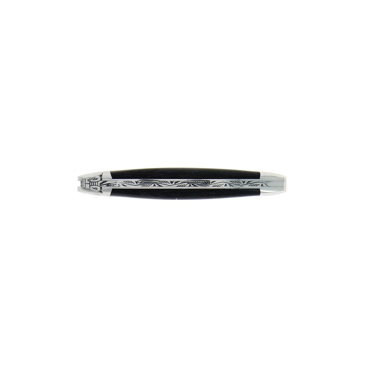 Couteau pliant 11 cm, manche en bois, mitre inox brillant – Laguiole - Laguiole - Couteau de poche - - La Guilde Culinaire