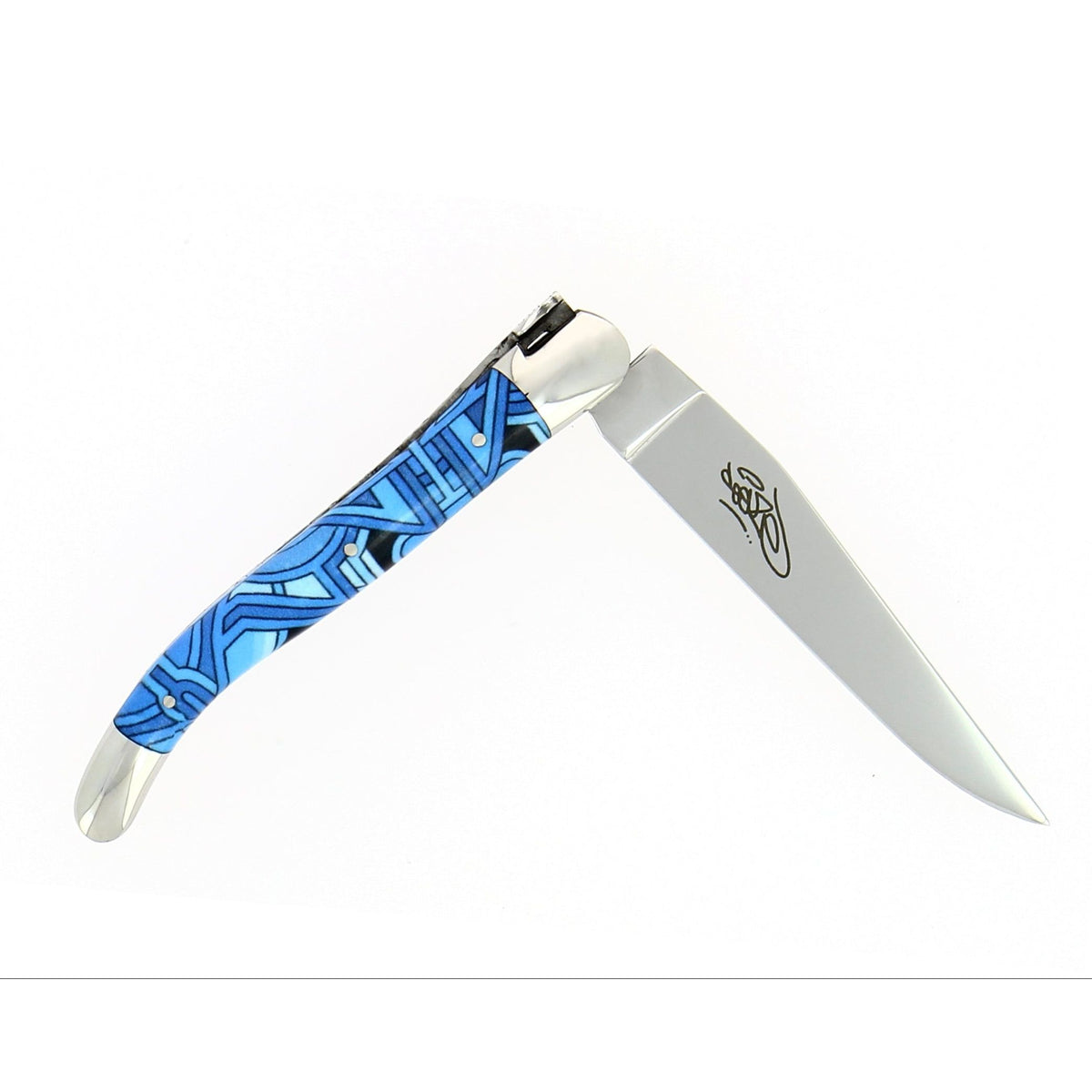 Couteau pliant 11 cm, mitres inox brillant, Seize Happywallmaker – Laguiole - Laguiole - Couteau de poche - - La Guilde Culinaire