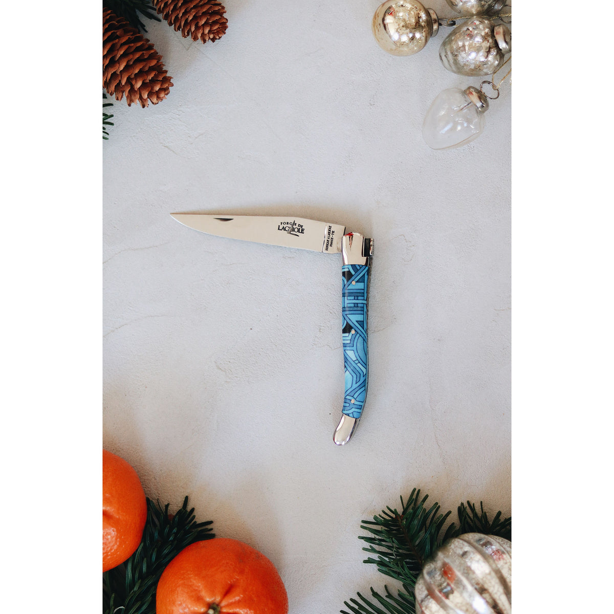 Couteau pliant 11 cm, mitres inox brillant, Seize Happywallmaker – Laguiole - Laguiole - Couteau de poche - - La Guilde Culinaire