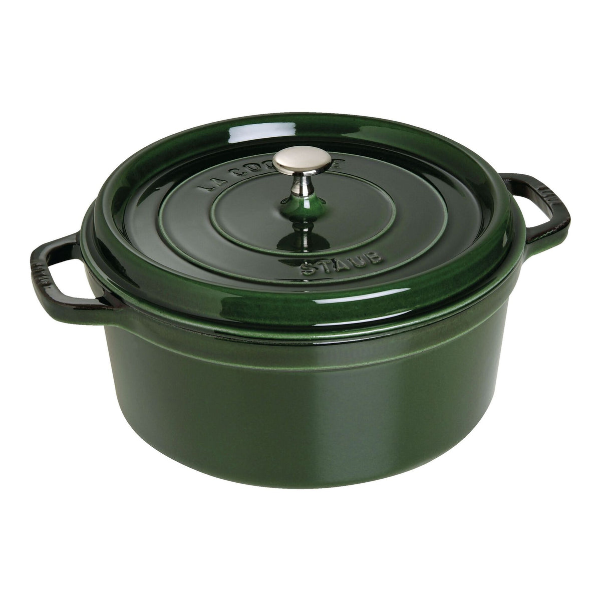 Cocotte ronde en fonte 28 cm - 6,7 L Vert basilic - Staub - Cocotte - 40509-361 - 1003982 - La Guilde Culinaire