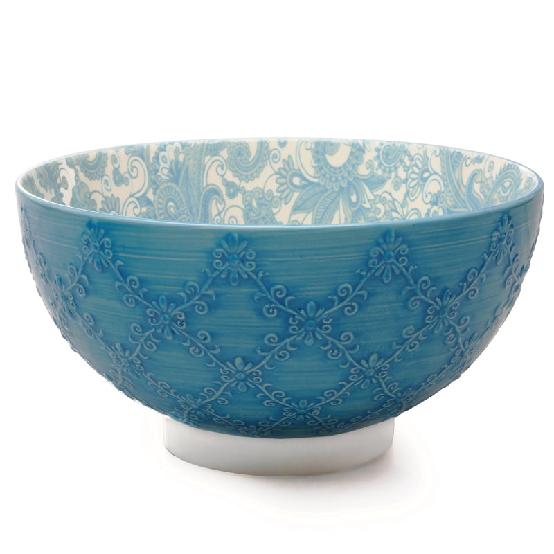 Bol de service TRELLIS Bleu Sarcelle - Bia - Bol - 440485 TL - La Guilde Culinaire