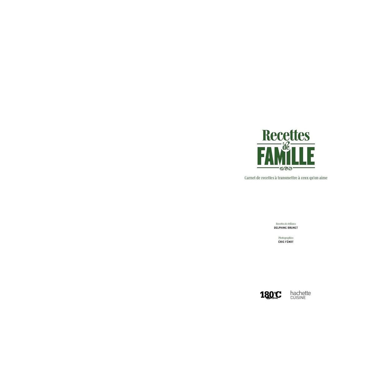 Recettes de famille - Hachette Ed. - Livre de cuisine - - La Guilde Culinaire
