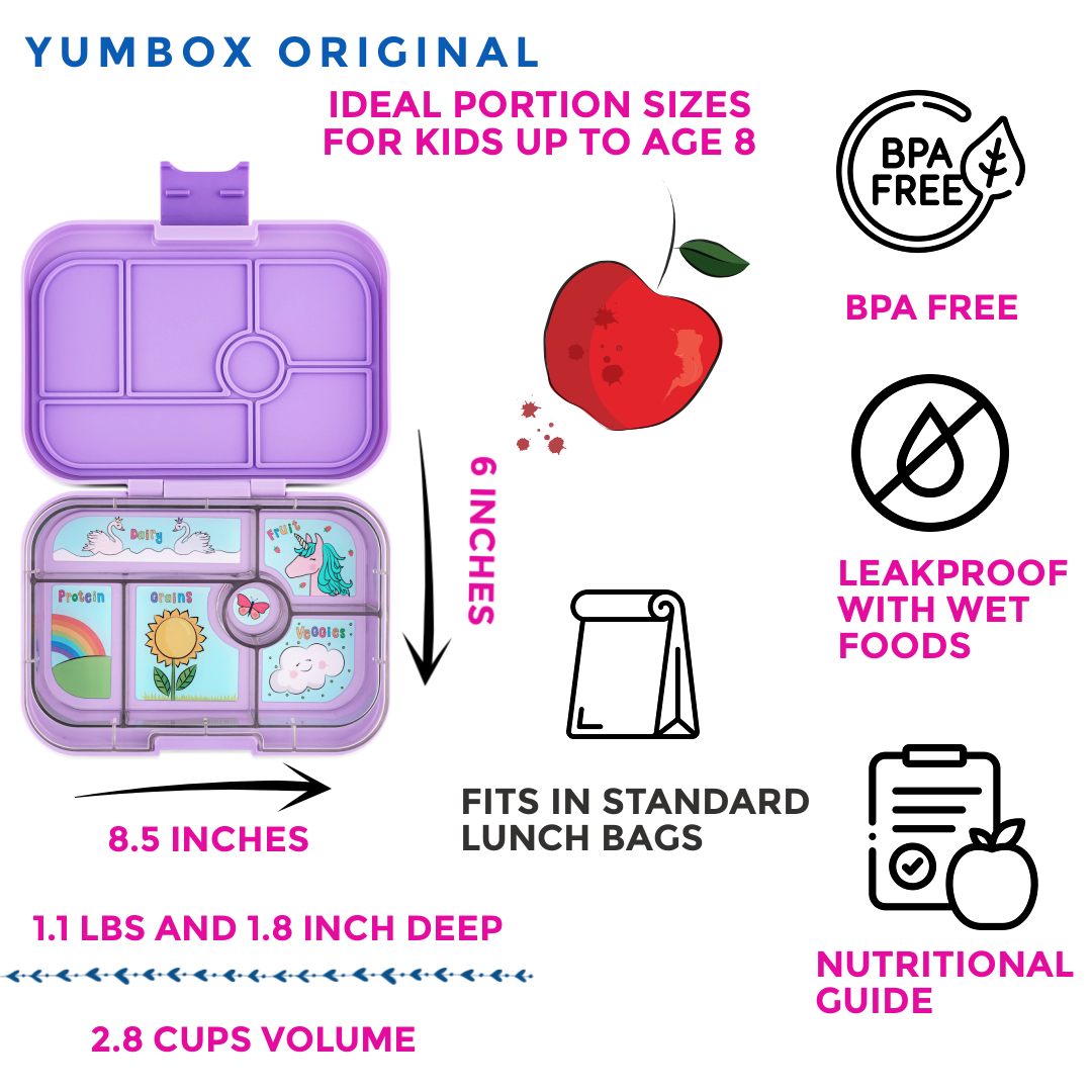 Yumbox Original - Boîte à Lunch Bento Étanche pour Enfants - Yumbox - Boîte à repas - - La Guilde Culinaire
