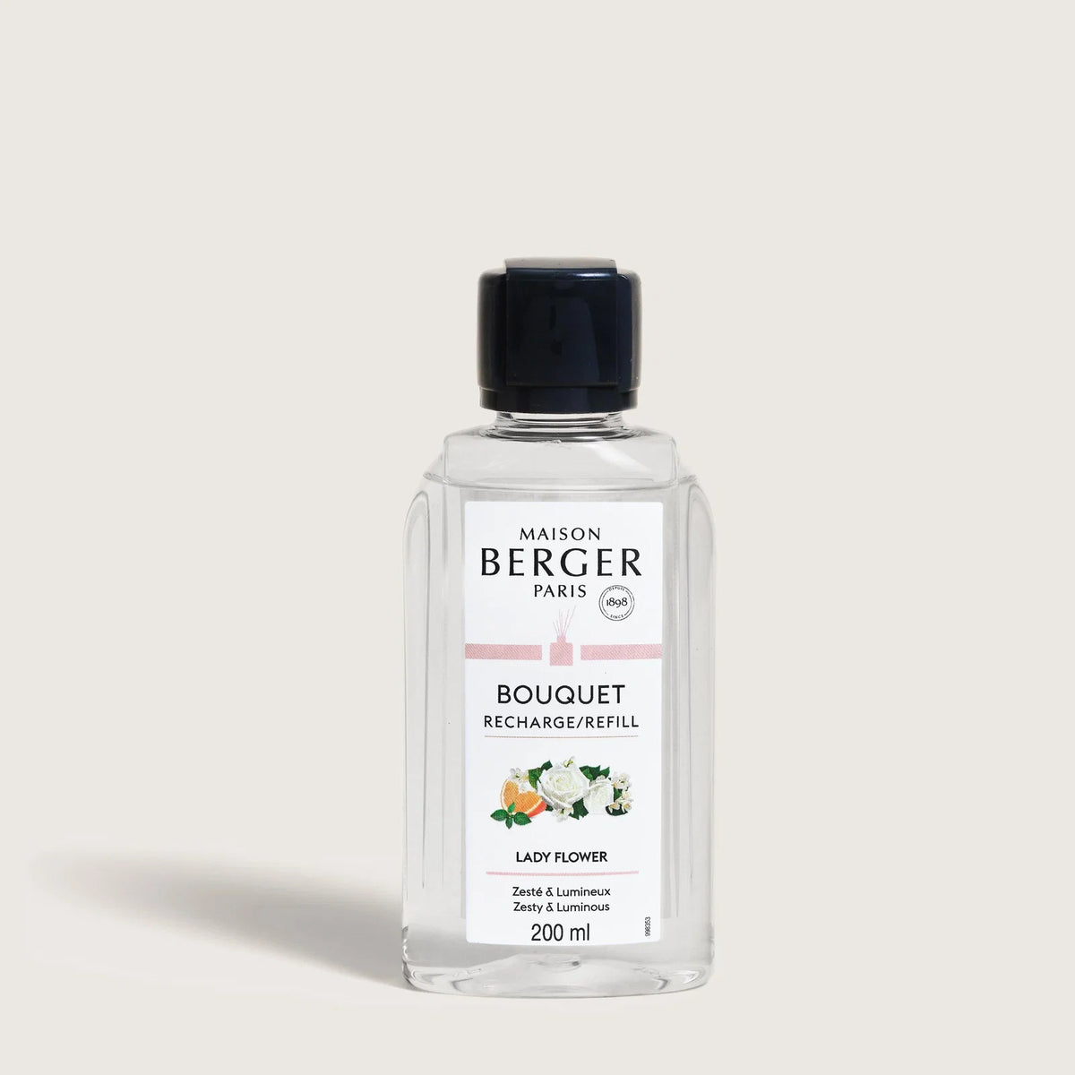 Recharge bouquet Lady Flower 200ml - 200ml (6.7oz) - Maison Berger Paris - Recharge pour bouquet - - La Guilde Culinaire