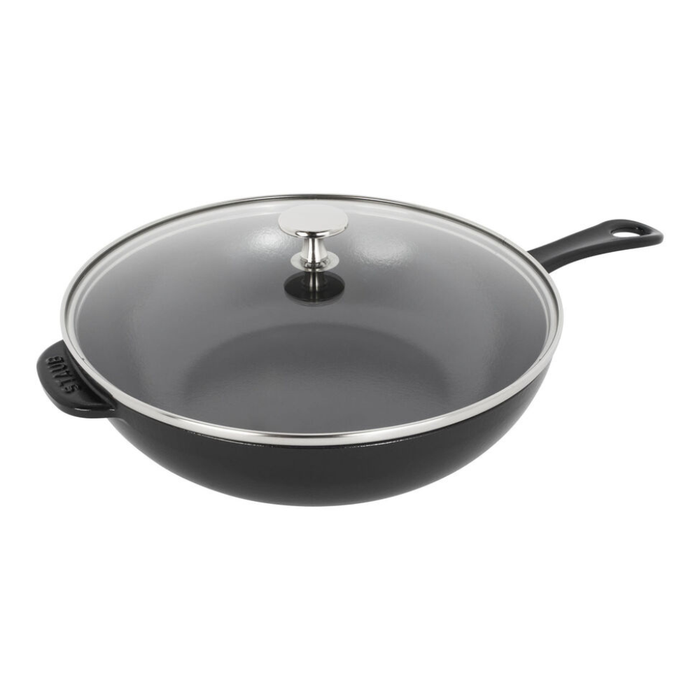Poêle en fonte de 26 cm STAUB Noir   - Staub - Poêle en fonte - 40508-816-0 / 1010643 - La Guilde Culinaire