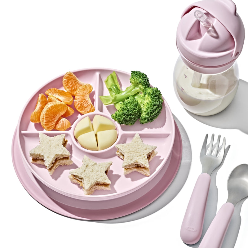 Assiette à compartiments à ventouse - 6m+ - OXO TOT - Assiette pour enfant - - La Guilde Culinaire